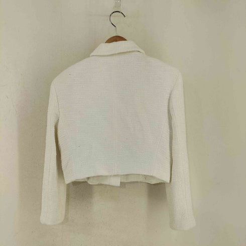 ザラ ZARA 金ボタン ツイードクロップドジャケット ブレザー レディース JPN:S