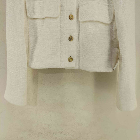 ザラ ZARA 金ボタン ツイードクロップドジャケット ブレザー レディース JPN:S