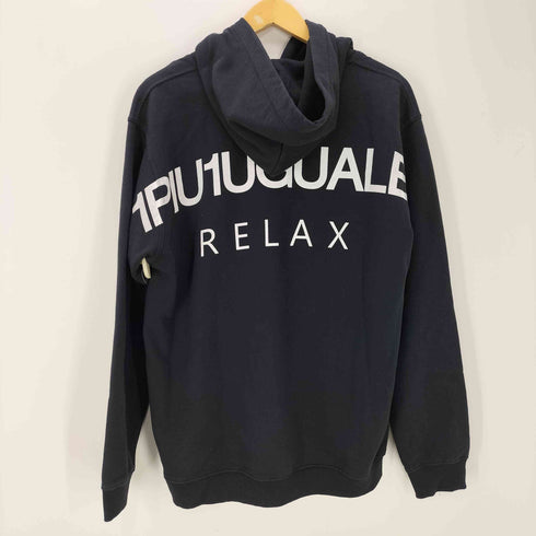 ウノピゥウノウグァーレトレリラックス 1PIU1UGUALE3 RELAX バックプリント プルオーバーパーカー メンズ JPN:XL