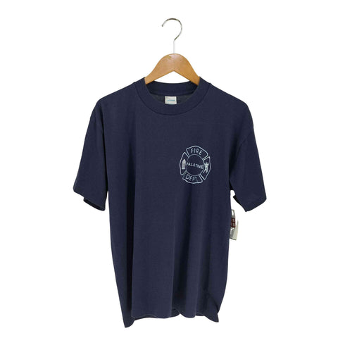 スポーツウエア Sportswear USA製 FIRE DEPT PLATINE シングルステッチ プリントTEE メンズ import:L