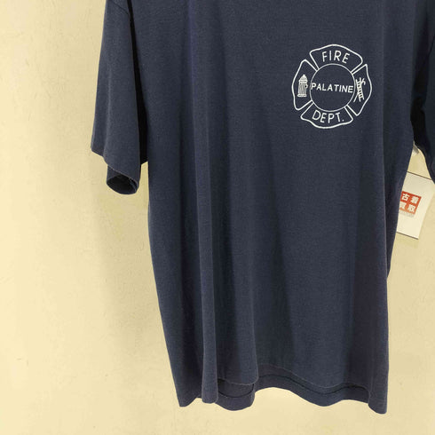 スポーツウエア Sportswear USA製 FIRE DEPT PLATINE シングルステッチ プリントTEE メンズ import:L