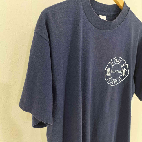 スポーツウエア Sportswear USA製 FIRE DEPT PLATINE シングルステッチ プリントTEE メンズ import:L