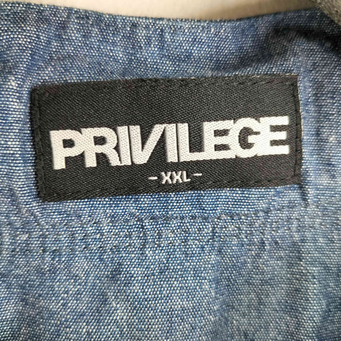 プリビレッジ PRIVILEGE P LOGO BASEBALL SHIRT メンズ JPN:XXL