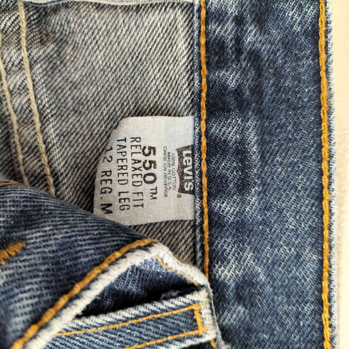 リーバイス Levis USA製 ボタン裏512 550 RELAXED FIT TAPERED LEG デニムパンツ メンズ JPN:M