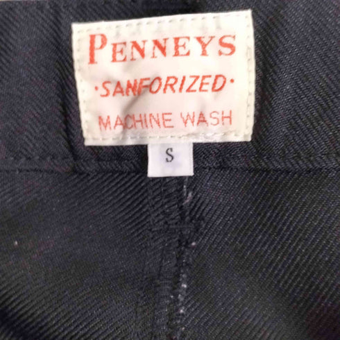 ペニーズ PENNEYS センタープレス ポリエステル スラックスパンツ メンズ JPN:S