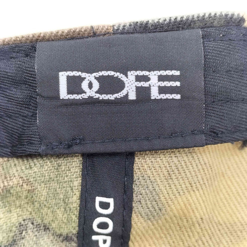 ドープ DOPE 迷彩柄 刺繍 スナップバック 6パネル キャップ メンズ