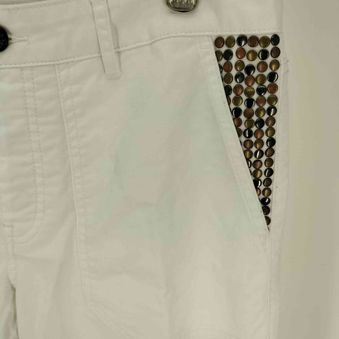 ザディグエヴォルテール ZADIG&VOLTAIRE ポケットスタッツ ホワイト デニム パンツ レディース FR:36