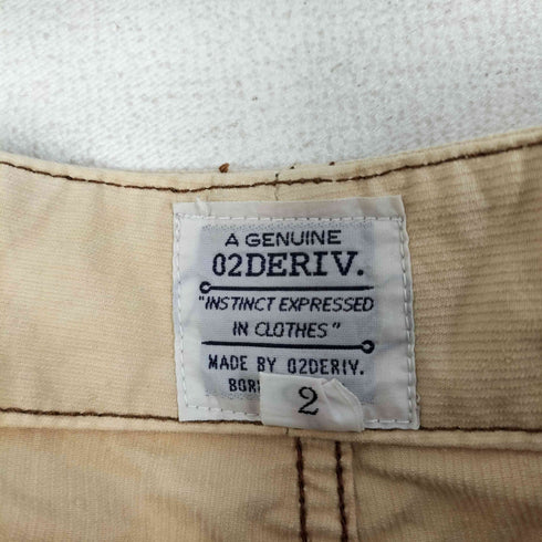 ツーディライヴ 02DERIV マルチポケット ボタンフライ モンキーパンツ クロップドパンツ メンズ JPN:2