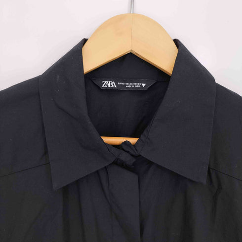 ザラ ZARA コットンシャツワンピース レディース import:XS
