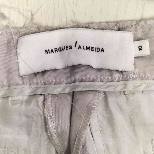 マルケスアルメイダ MARQUES ALMEIDA カットオフデザイン 2タックワイドパンツ レディース 10