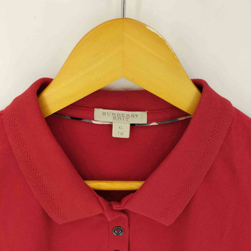 バーバリーブリット BURBERRY BRIT メタルロゴ鹿の子ポロシャツ レディース JPN:XL