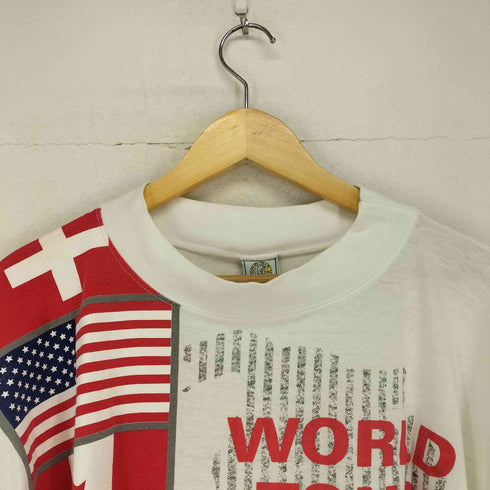 90S MADE IN USA 万国旗デザインTシャツ メンズ JPN:M