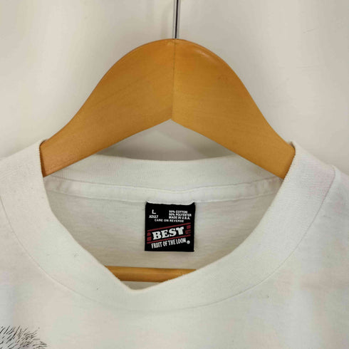 フルーツオブザルーム FRUIT OF THE LOOM 90s アニマルプリントクルーネックTシャツ メンズ JPN:L