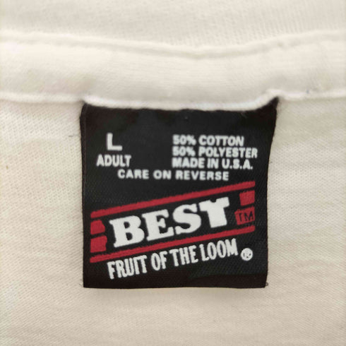 フルーツオブザルーム FRUIT OF THE LOOM 90s アニマルプリントクルーネックTシャツ メンズ JPN:L