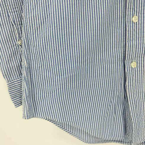 ブルックスブラザーズ BROOKS BROTHERS シアサッカー ストライプ ボタンダウンシャツ メンズ import:S