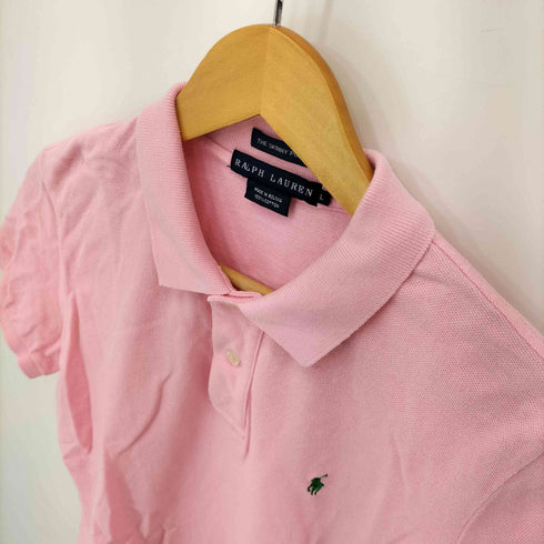 ラルフローレン RALPH LAUREN スモールポニー刺繍鹿の子ポロシャツ レディース JPN:L