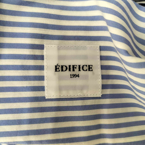 エディフィス EDIFICE ストライプ柄 レギュラーカラーL/S シャツ メンズ JPN:1