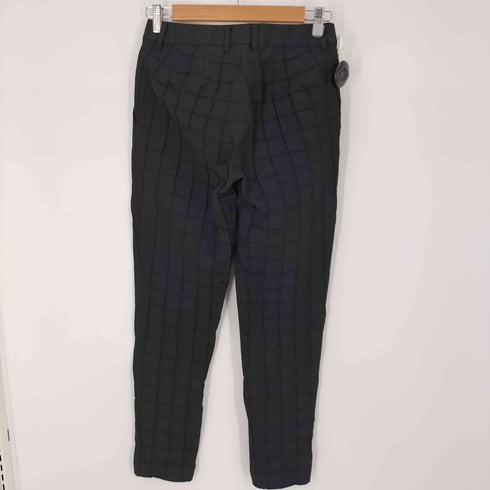 イッセイミヤケ ISSEY MIYAKE 14SS スクエアピンタックテーパードスラックス レディース JPN:1