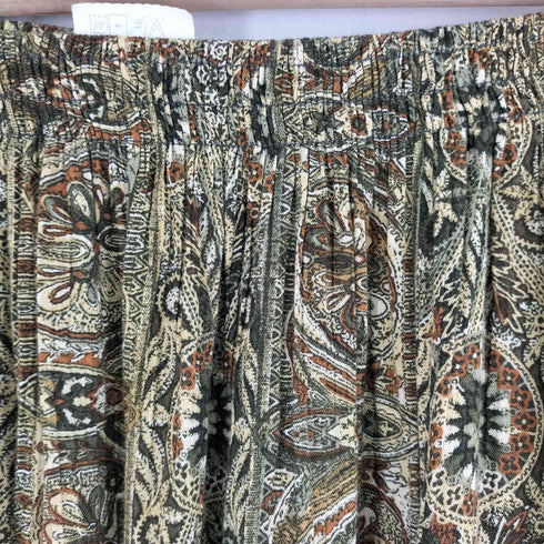 コレット KORET メキシコ製 レーヨンペイズリースカート レディース M