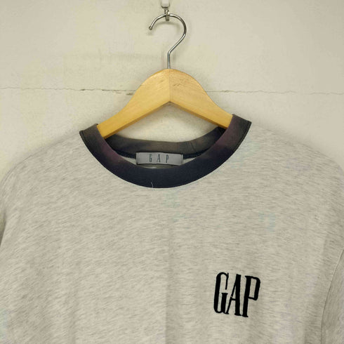 ギャップ Gap 80S~ ロゴ刺繍リンガーTシャツ メンズ