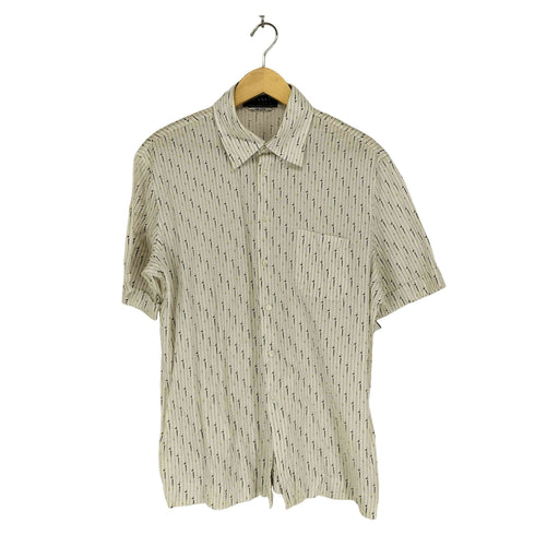 ランバン LANVIN MADE IN ITALY 総柄コットンS/S シャツ メンズ 7