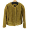 ザラ ZARA ノーカラーファージャケット メンズ import:M