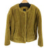 ザラ ZARA ノーカラーファージャケット メンズ import:M