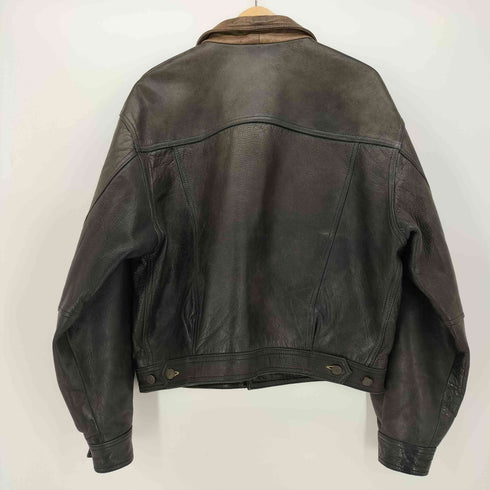 ディーゼル DIESEL 90S ダブルポケット レザー ワーク ジャケット メンズ import:L