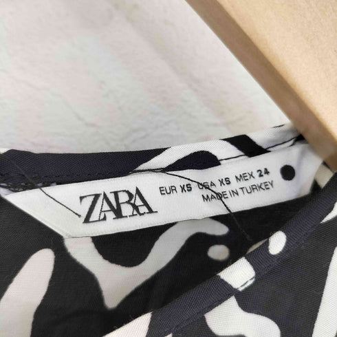 ザラ ZARA 総柄マキシワンピース レディース import:XS