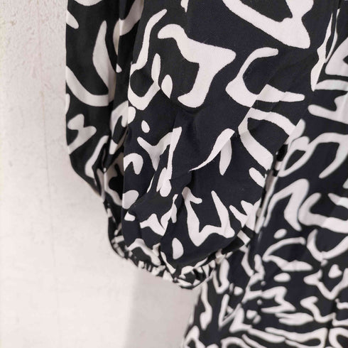 ザラ ZARA 総柄マキシワンピース レディース import:XS
