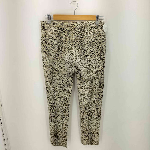 ロベルトカヴァリ roberto cavalli イタリア製 アニマルプリント デニムパンツ レディース import:S