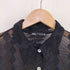 ザラ ZARA ボタニカルシースルーシャツ レディース import:S