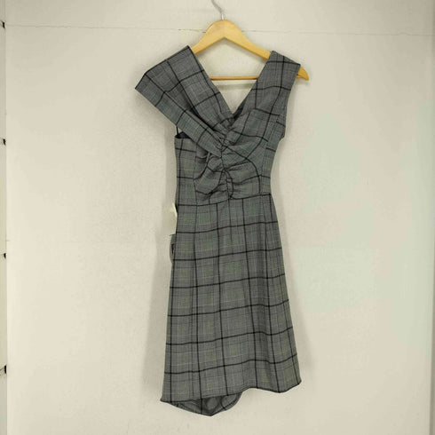 シーニューヨーク sea new york グレンチェックアシンメトリーノースリーブワンピース レディース JPN:0