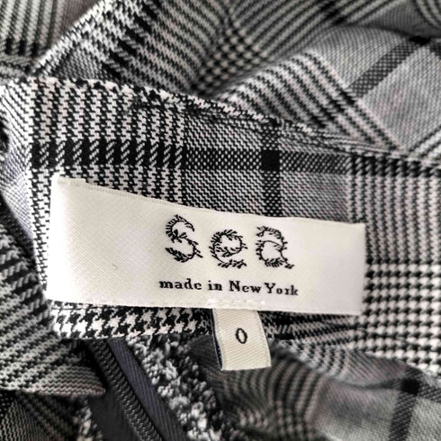シーニューヨーク sea new york グレンチェックアシンメトリーノースリーブワンピース レディース JPN:0