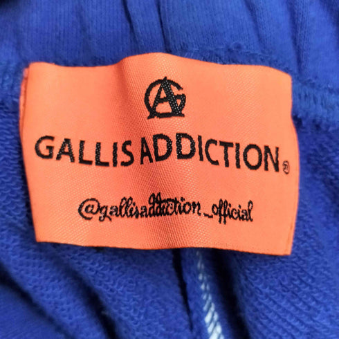 ガリスアディクション GALLIS ADDICTION ロゴプリント スウェットパンツ メンズ FREE