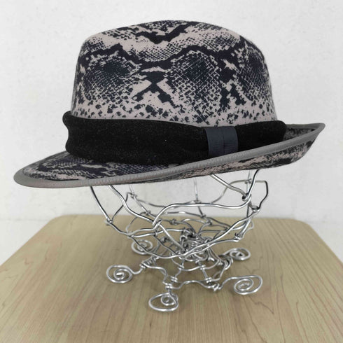 グレースハット grace hats パイソン柄プリントハット レディース
