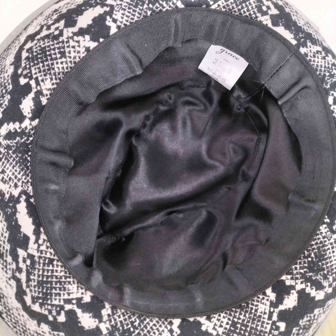 グレースハット grace hats パイソン柄プリントハット レディース