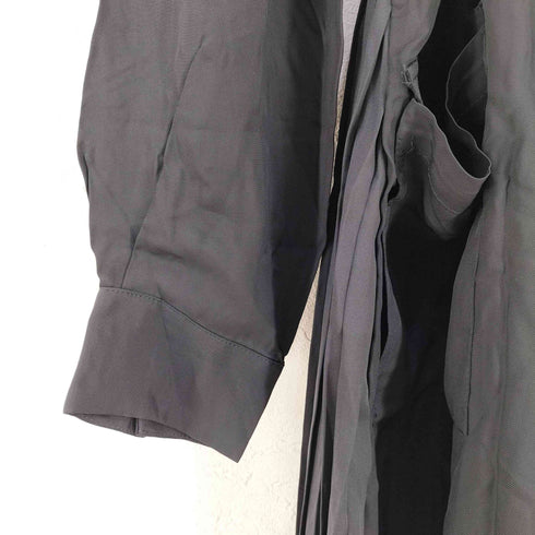 ザラ ZARA SRPLS フロントリボンプリーツシャツワンピース レディース import:S