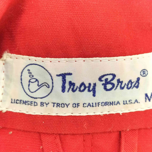 80S Troy Bros パイプ 刺繍 スイングトップ ジャケット メンズ import:M