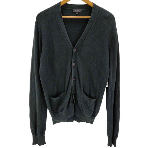 アーペーセー A.P.C. コットンカシミア混紡 Vネックカーディガン メンズ 1