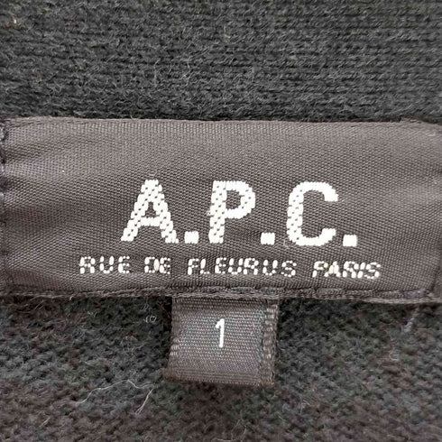 アーペーセー A.P.C. コットンカシミア混紡 Vネックカーディガン メンズ 1
