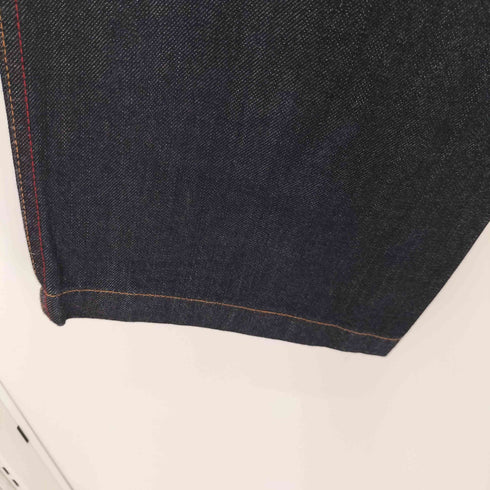 コムデギャルソンオム COMME des GARCONS HOMME AD2010 カラーステッチワイドテーパードデニム インディゴ メンズ JPN:L