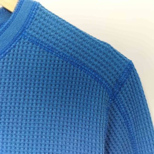 ネイバーフッド NEIGHBORHOOD ロゴ刺繍 サーマルカットソー ワッフル ヘンリーネック レディース M