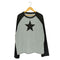 ROMWE スタープリント ストレッチ ラグランTシャツ メンズ import:L