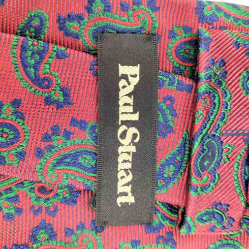 ポールスチュアート Paul Stuart ペイズリー柄 シルクネクタイ メンズ