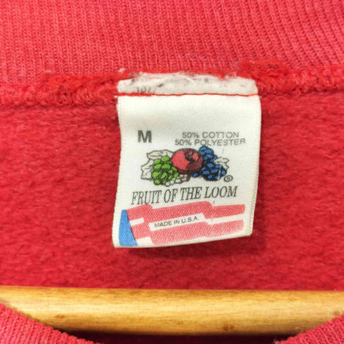 フルーツオブザルーム FRUIT OF THE LOOM 80-90s USA製 キャラクタープリントスウェット メンズ M