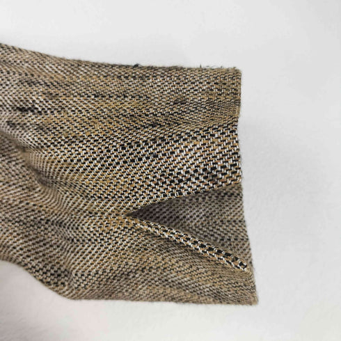 マックスマーラ MAX MARA 白タグ リネンシルクノーカラージャケット LINEN SILK レディース JPN:42
