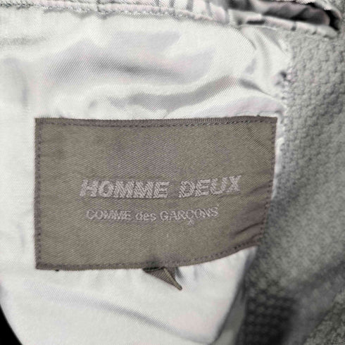 コムデギャルソンオムドゥ COMME des GARCONS HOMME DEUX AD2022 ドビー織り ノッチドカラー シングルジャケット メンズ JPN:XS