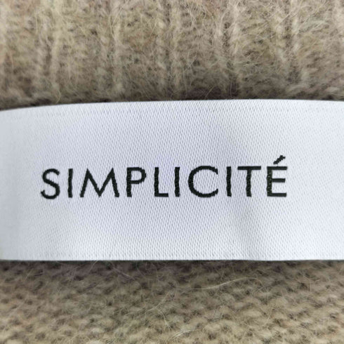 シンプリシテェ SIMPLICITE ファーニット オフネックプルオーバー レディース