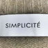 シンプリシテェ SIMPLICITE ファーニット オフネックプルオーバー レディース